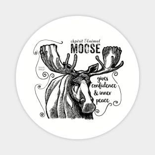 spirit animal - moose Magnet